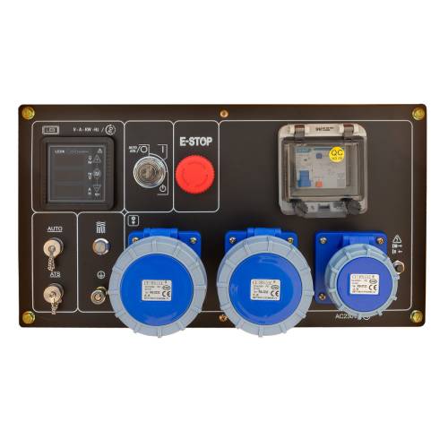 Adaptér 230V - 1x 32A / 3x 16A, jistič 