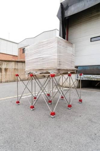 Stahovací pracovní stůl nůžkový (28917)